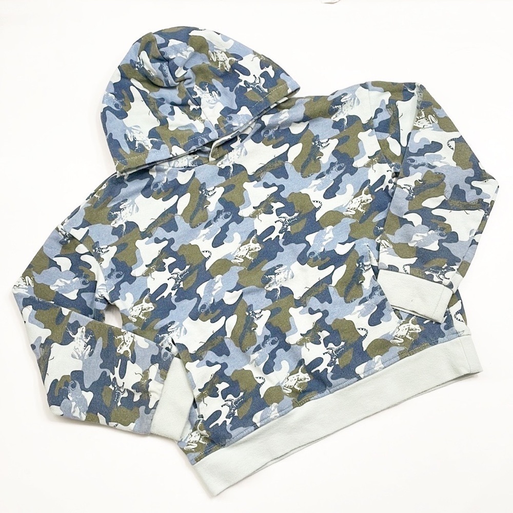 Dip insect/amphibian camo printed hoodie